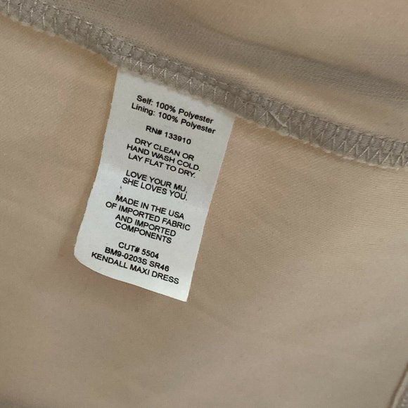 Show Me Your Mumu Kendall Maxi Dress Long Lining Size XXS Show Me The Ring Crisp - Picture 9 of 11